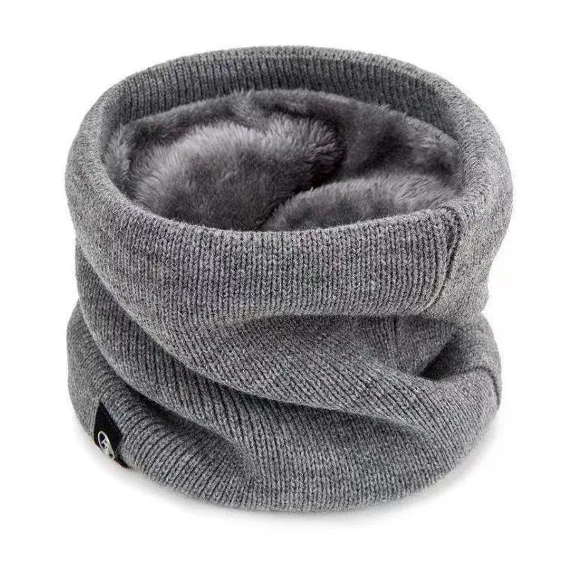 ThermoKnit Pro | Bufanda tubular térmica con forro de felpa | A prueba de viento y transpirable | Protector de cuello multifuncional ajustable para hombres y mujeres