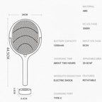 ZapGuard – Raqueta eléctrica para mosquitos 5 en 1 con LED