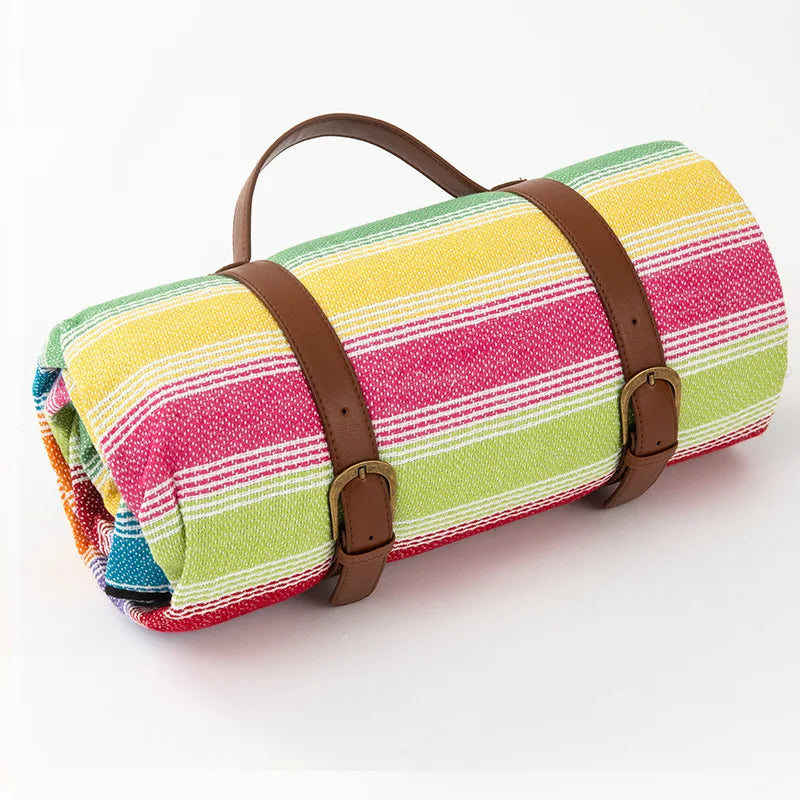 Manta de picnic impermeable con correa de cuero | Brehn