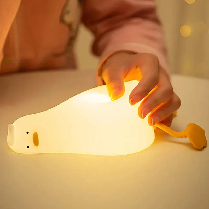 LumaDuck - dulce lámpara de pato recargable para noches acogedoras