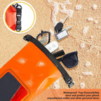 AquaVault Bolsa Impermeable de 2L | Con Ventana Táctil | Bolsa de Exterior para Kayak, Senderismo y Deportes Acuáticos