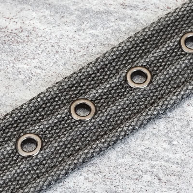 Lisslune | Cinturón de Lona para Hombre – Banda Ajustable Casual a Rayas