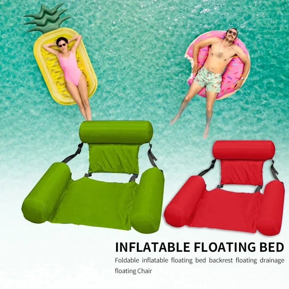 Sillón Colgante Inflable | Ajustable y Portátil | AquaLiva Lounge para Piscina y Playa – 100×120 cm