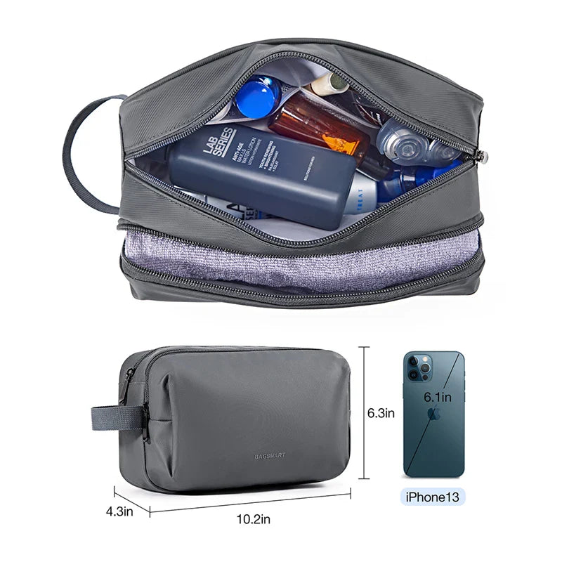 Kosmetixo Neceser Impermeable para Damas y Caballeros | Neceser Ligero en S/M/L | Accesorios de Viaje para Productos de Cuidado y Maquillaje | Organizador de Viaje Unisex