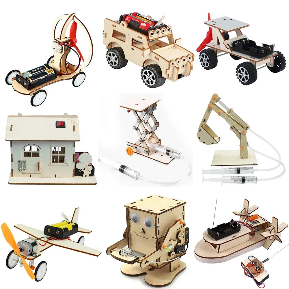 Barco Educativo de Madera DIY – Construye tu Propio Barco Eléctrico de Juguete