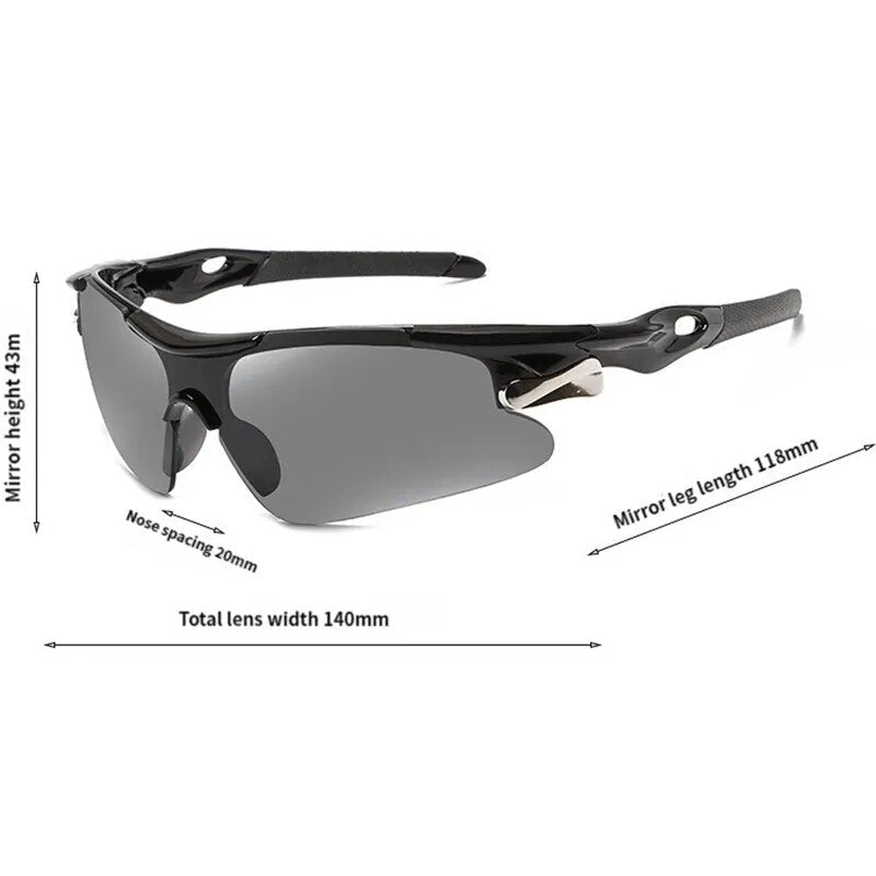 Gafas de sol para bicicletas a prueba de viento