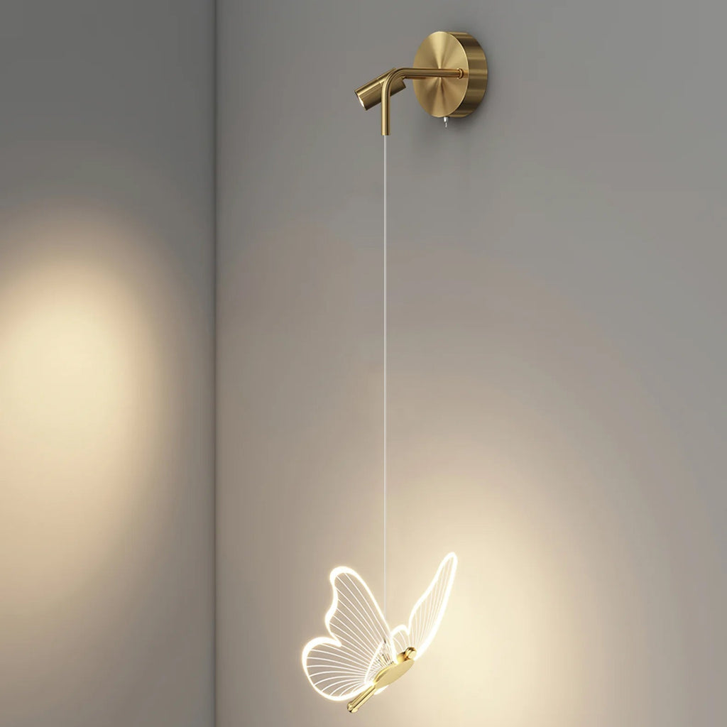 LumiFly – Lámpara de Pared en Forma de Mariposa con LED Integrado