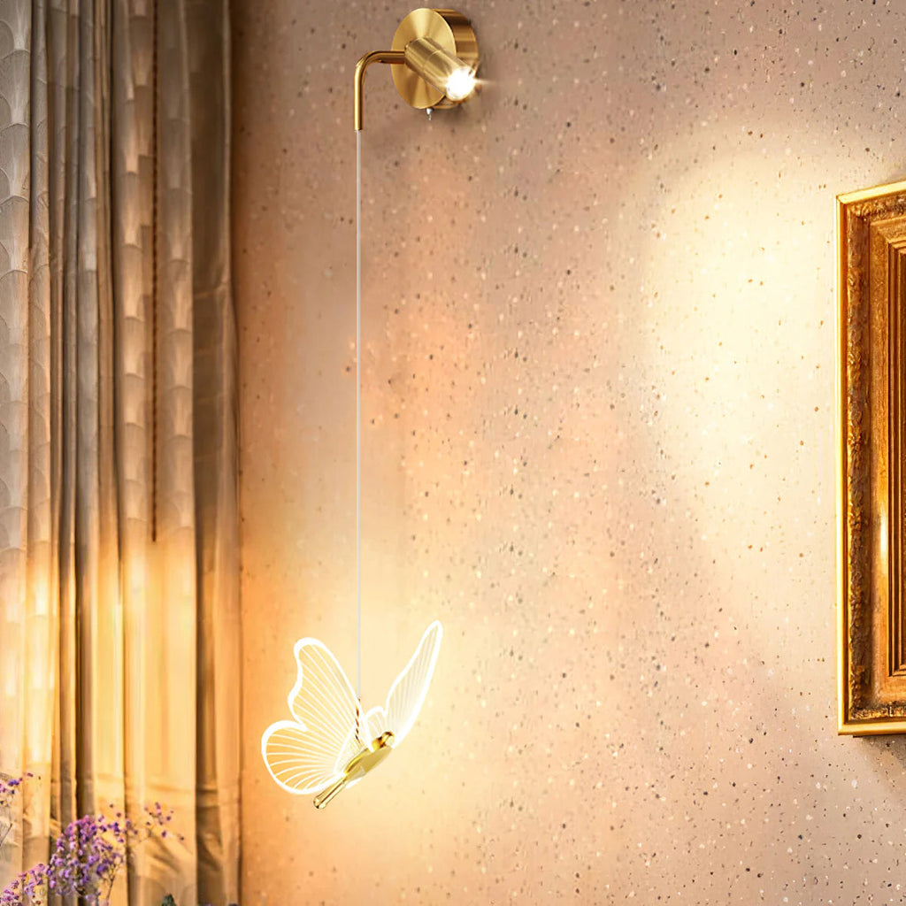 LumiFly – Lámpara de Pared en Forma de Mariposa con LED Integrado