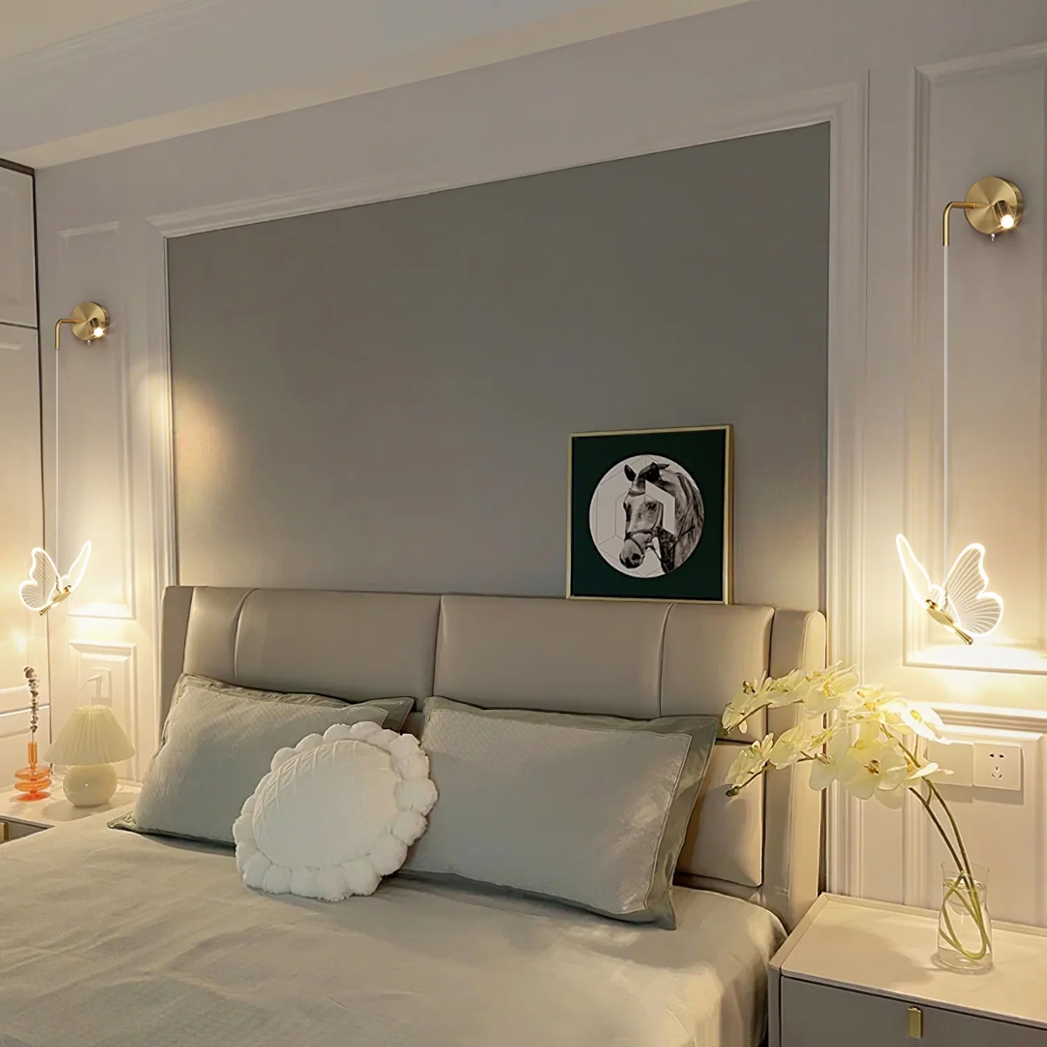 LumiFly – Lámpara de Pared en Forma de Mariposa con LED Integrado