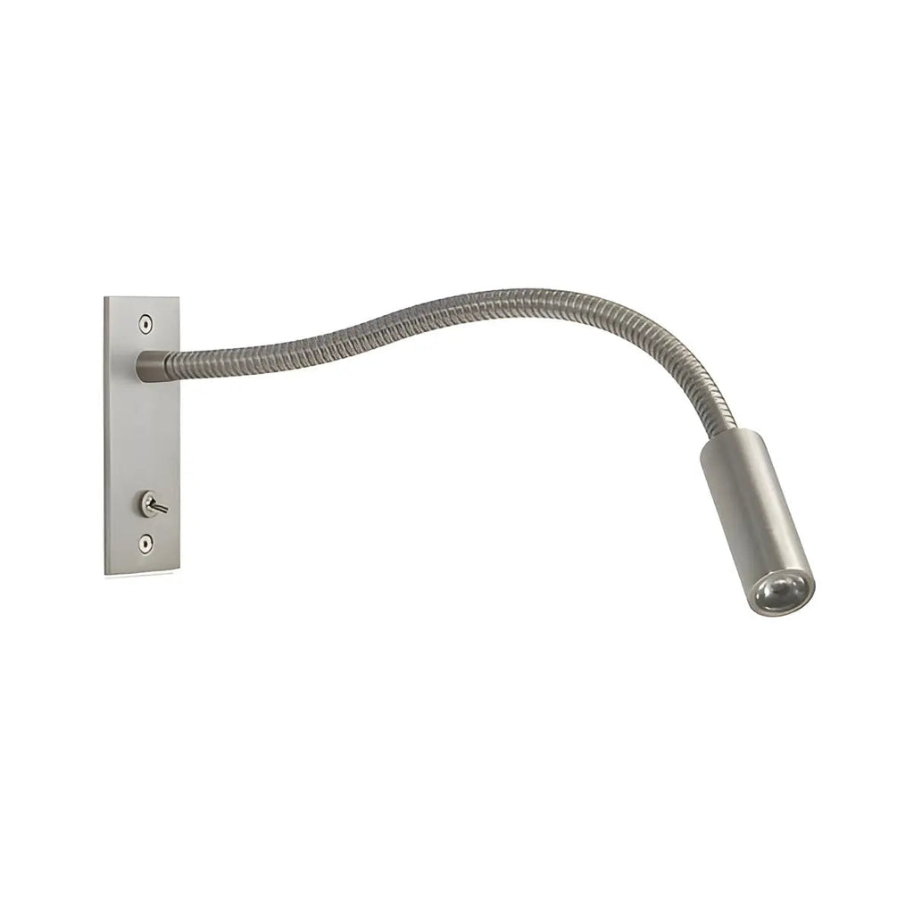 Lámpara de Pared con Brazo Flexible y Luz LED de Lectura
