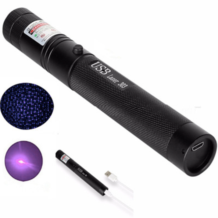 Zelara-Power Laserpointer 303 - Puntero láser USB visible recargable de alta potencia