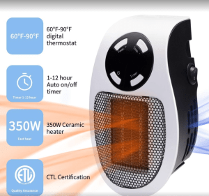 HeatWave – Calefactor eléctrico compacto con control remoto