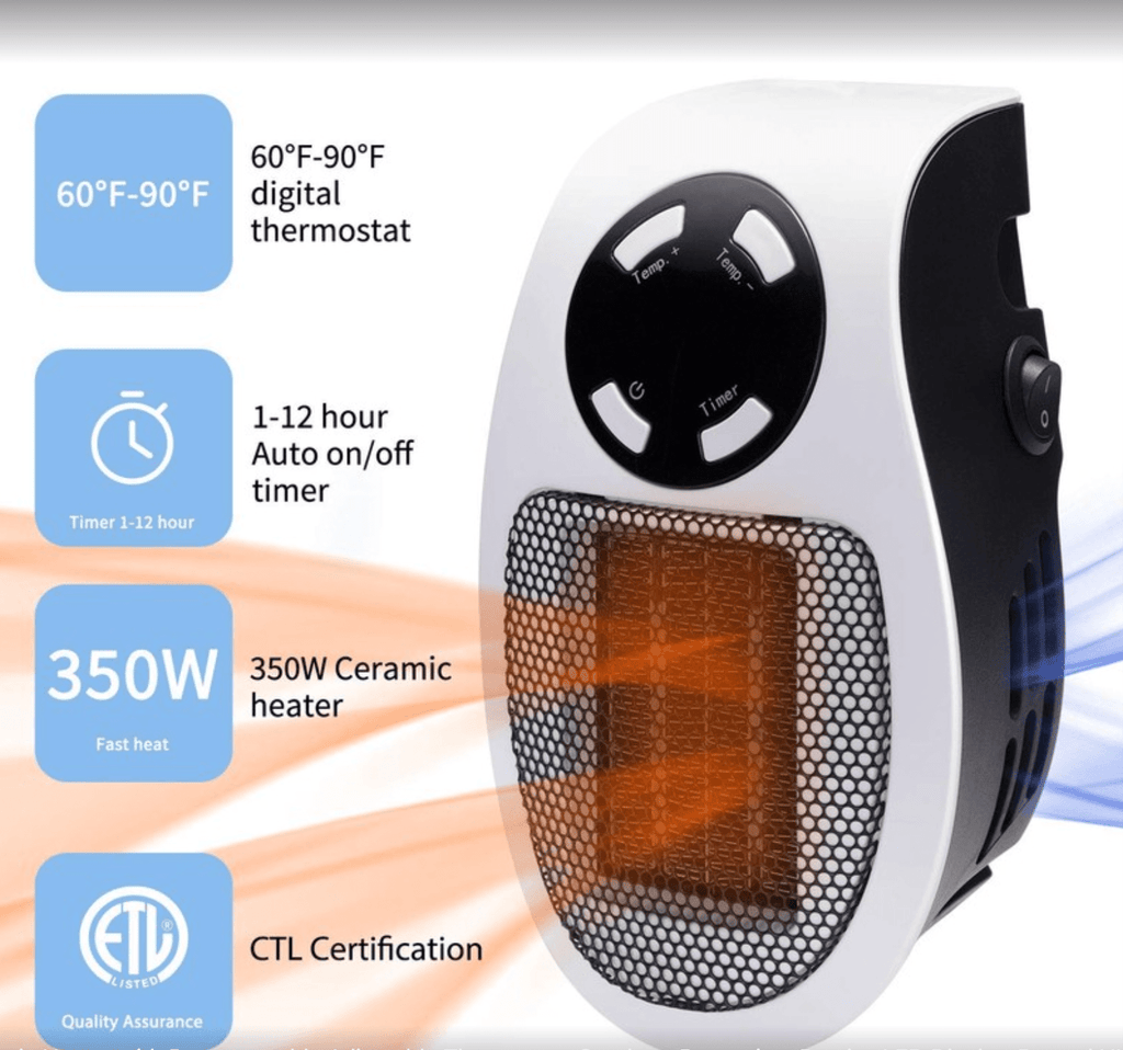 HeatWave – Calefactor eléctrico compacto con control remoto