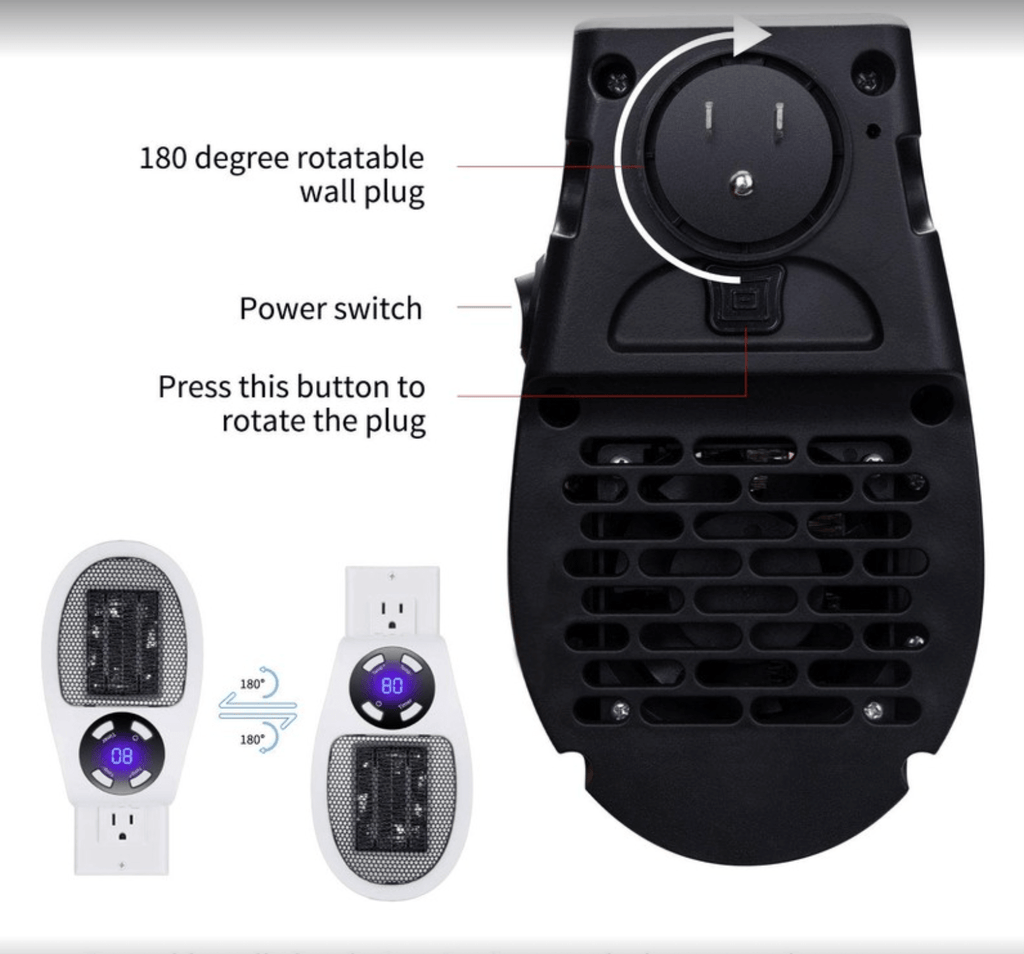 HeatWave – Calefactor eléctrico compacto con control remoto
