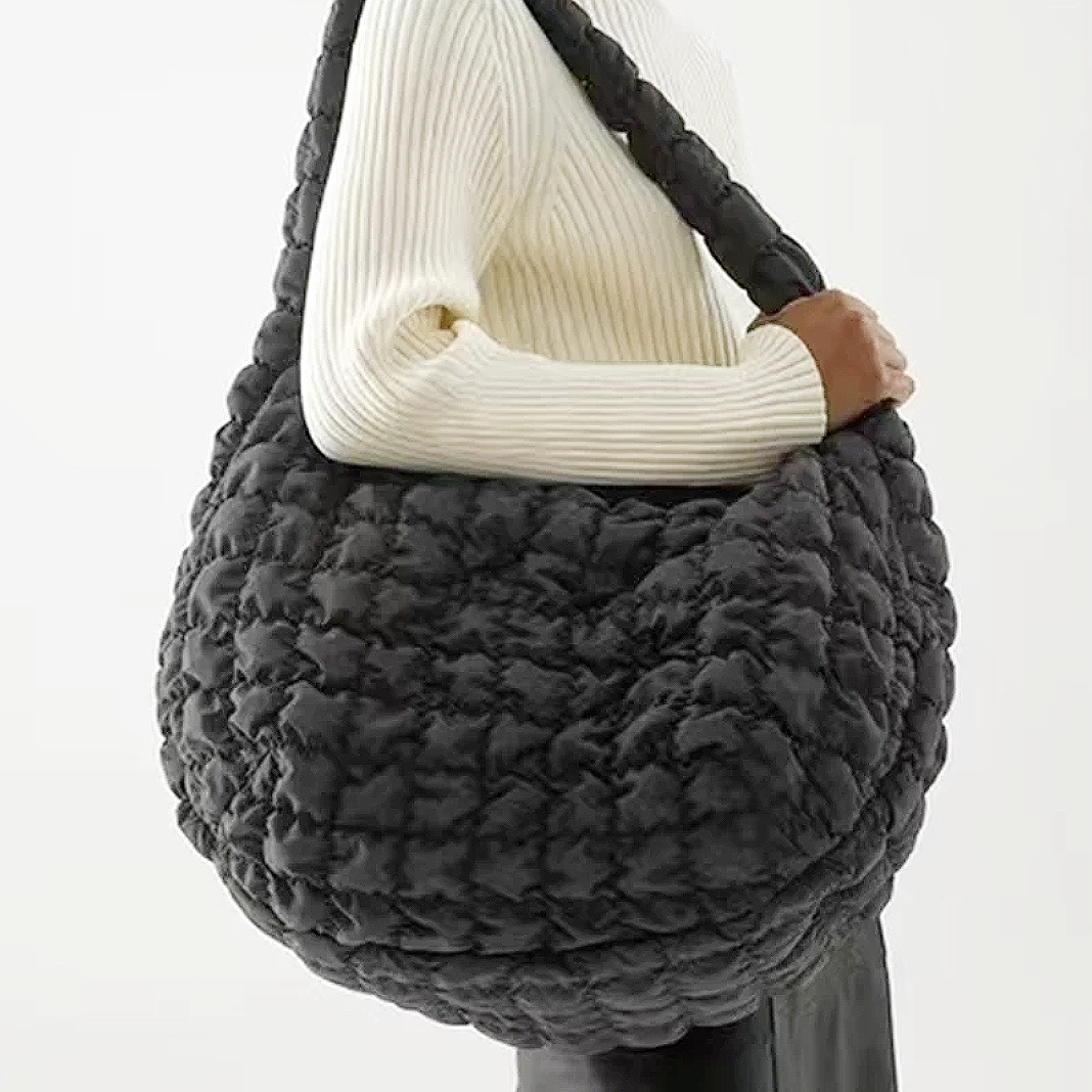 Bolso de Hombro X-Large con Diseño de Acolchado Cruzado