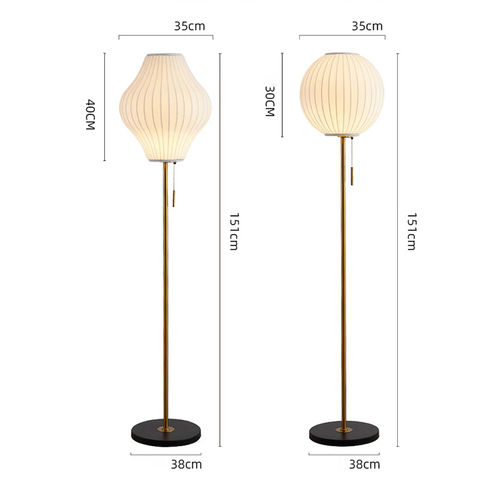 Lámpara de Pie Elegante de Seda Blanca para una Ambiencia Atemporal en la Sala de Estar