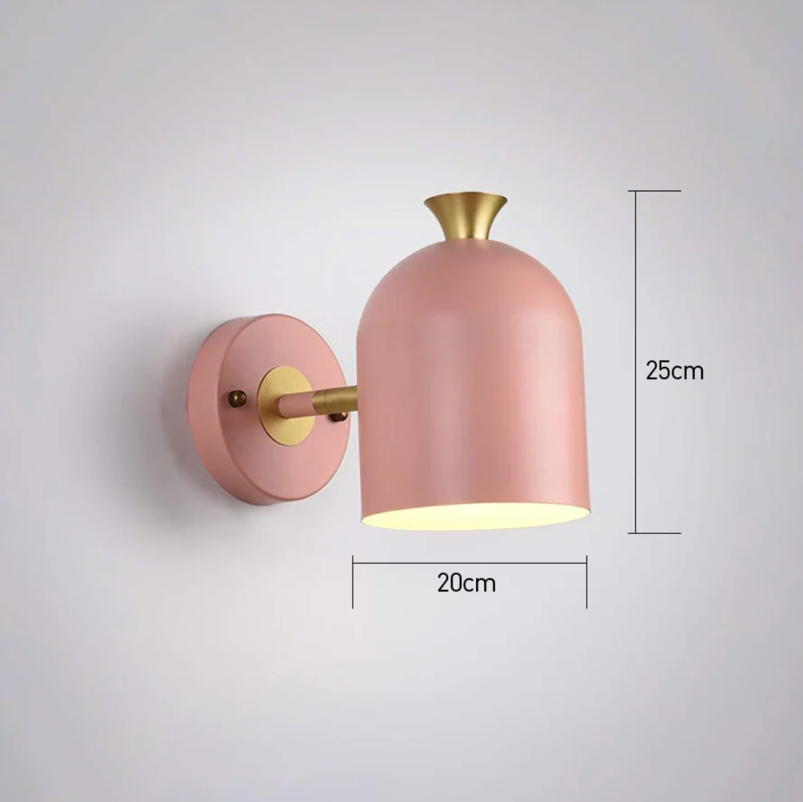 Aplique de Pared de Hierro Elegante - Diseño Moderno de 1 Bombilla para Espacios Estilosos