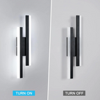 Aplique de Pared Largo de Acrílico Elegante con Iluminación LED