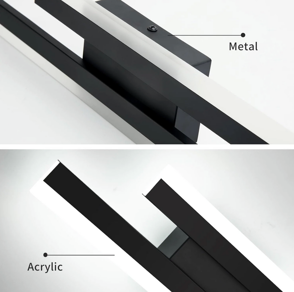 Aplique de Pared Largo de Acrílico Elegante con Iluminación LED