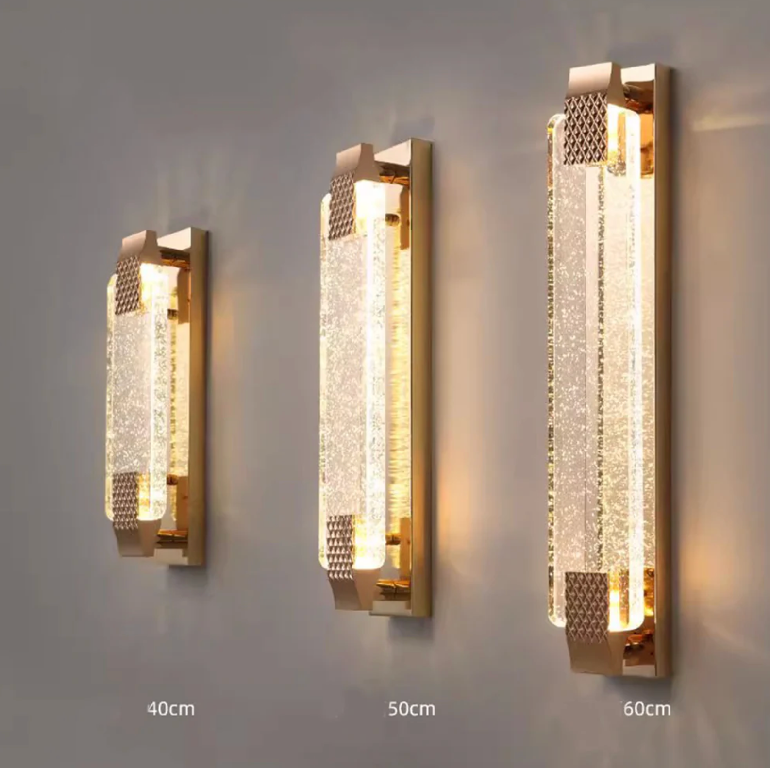 Luz de Pared de Cristal Elegante - Apliques Exquisitos para Espacios Lujosos