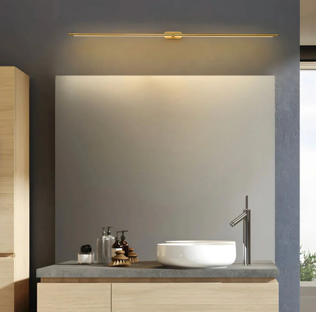 Luz de Pared LED de Hierro Elegante para Interiores de Baños Modernos