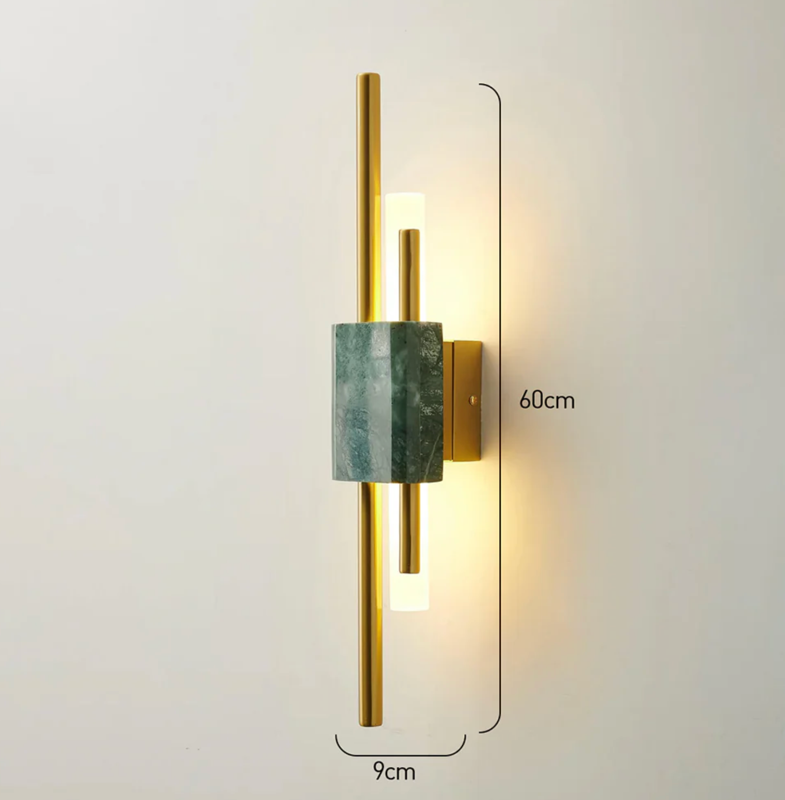 Apliques de Pared LED de Mármol - Iluminación Ambiental Elegante para Interiores Modernos