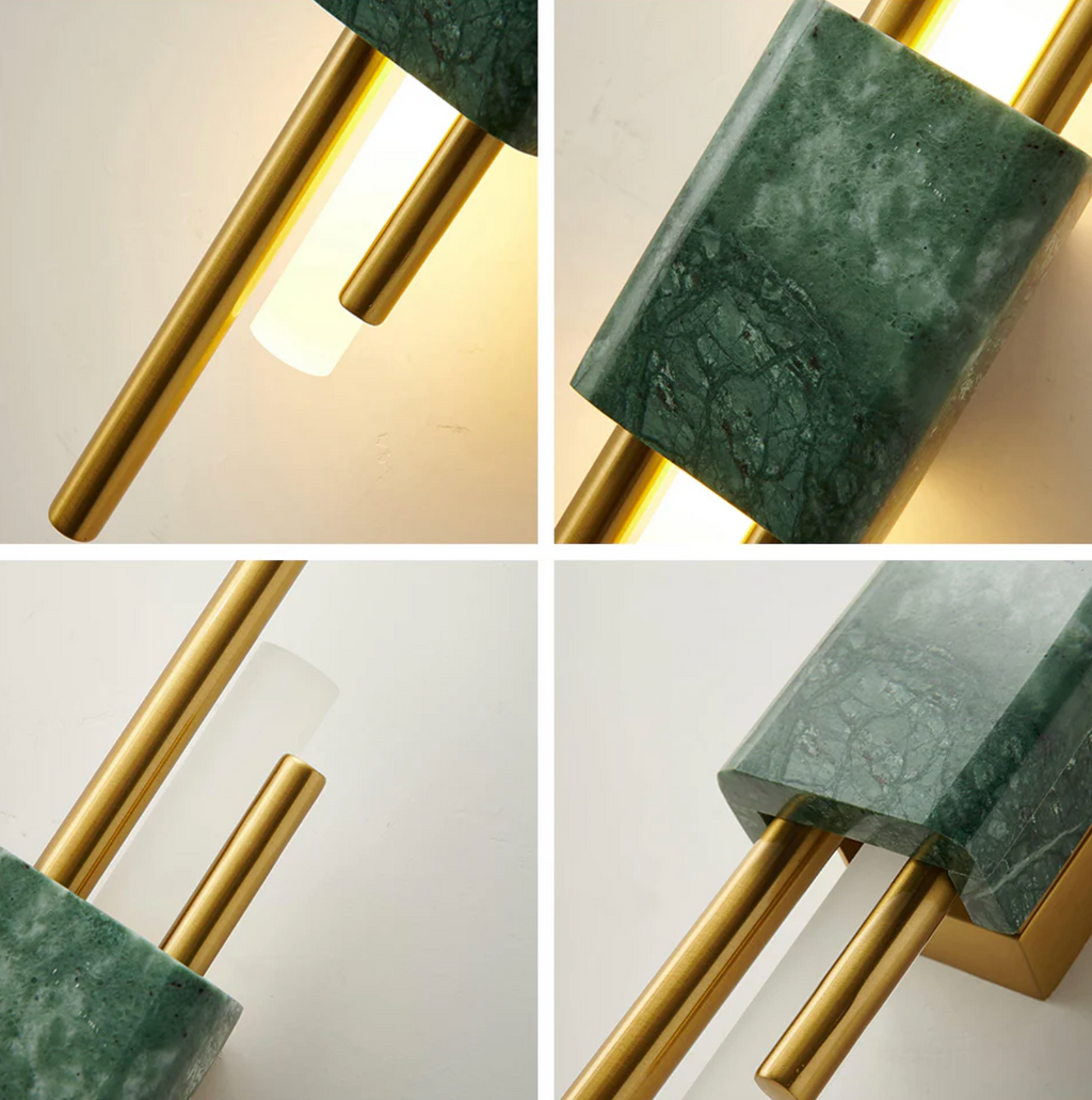 Apliques de Pared LED de Mármol - Iluminación Ambiental Elegante para Interiores Modernos