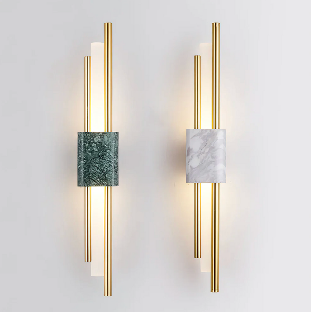 Apliques de Pared LED de Mármol - Iluminación Ambiental Elegante para Interiores Modernos