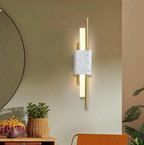 Apliques de Pared LED de Mármol - Iluminación Ambiental Elegante para Interiores Modernos