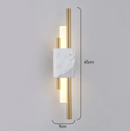 Apliques de Pared LED de Mármol - Iluminación Ambiental Elegante para Interiores Modernos