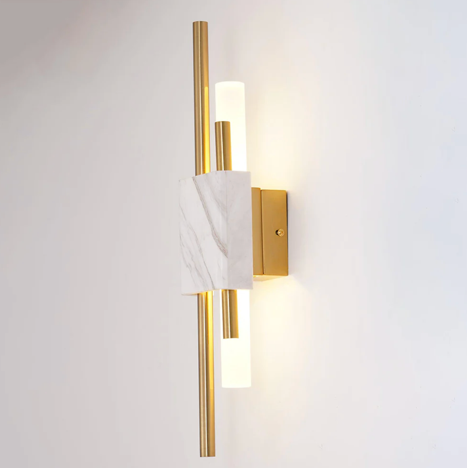 Apliques de Pared LED de Mármol - Iluminación Ambiental Elegante para Interiores Modernos