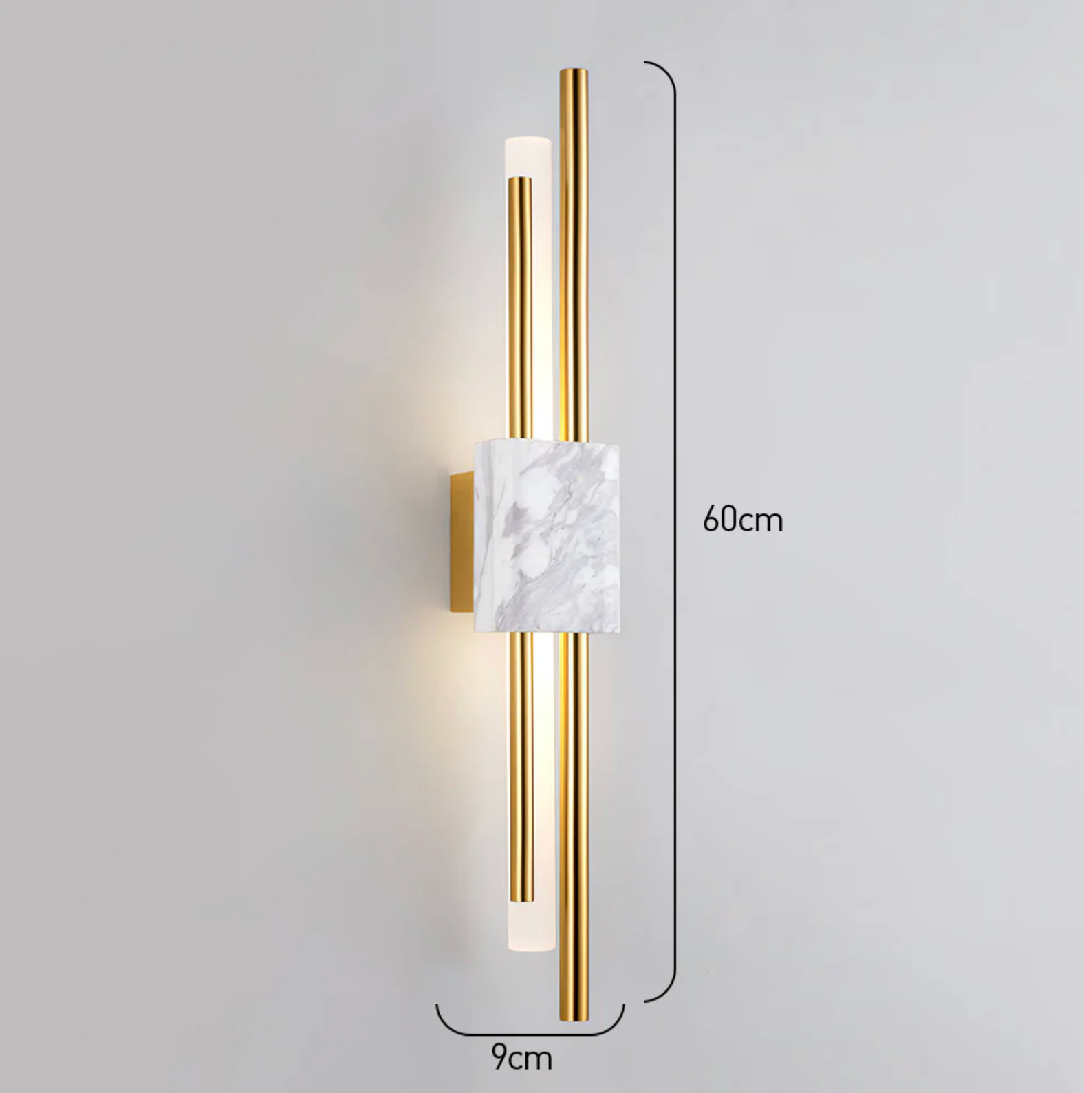 Apliques de Pared LED de Mármol - Iluminación Ambiental Elegante para Interiores Modernos