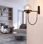 Lámpara de Pared de Vidrio Retro Nórdico para Interiores Elegantes