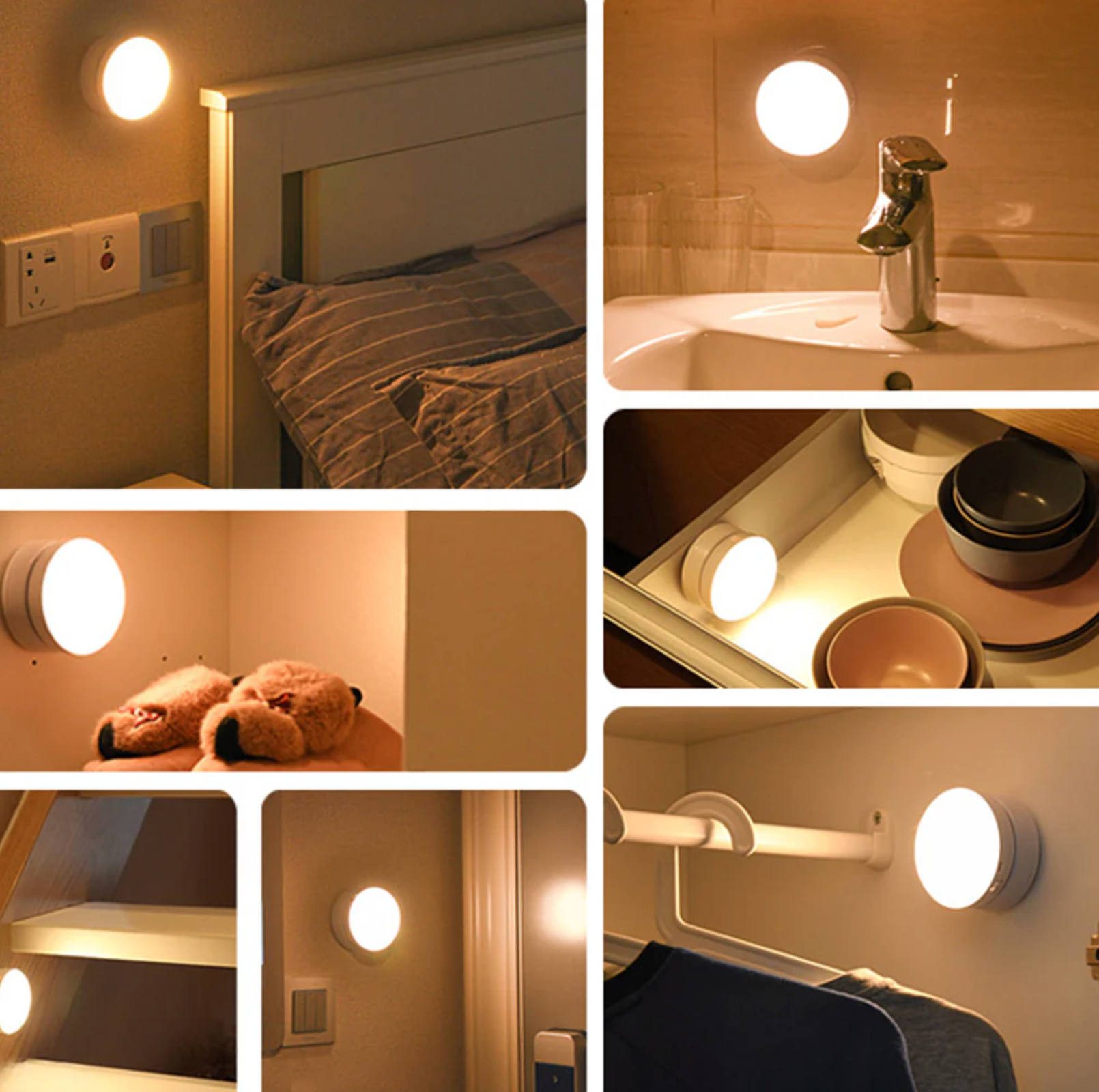 Oralee - Luz de Pared LED con Sensor de Movimiento Rotatable 360°