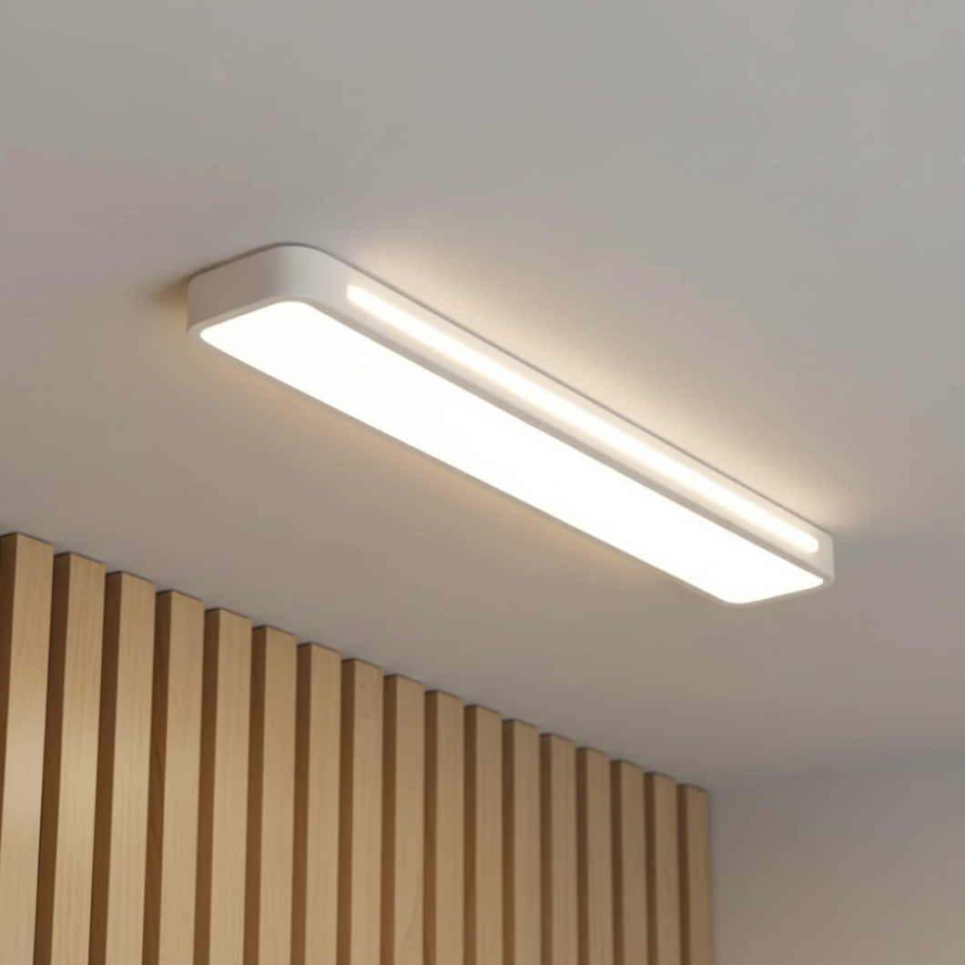 Luz de Techo LED Larga Elegante Nórdica Minimalista - Diseño Eficiente en Energía