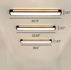 Luz de Techo LED Larga Elegante Nórdica Minimalista - Diseño Eficiente en Energía