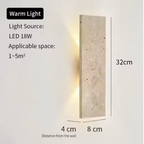 Aplique de Pared LED para Exteriores | Lámpara de Piedra Natural Impermeable para Paredes Exteriores