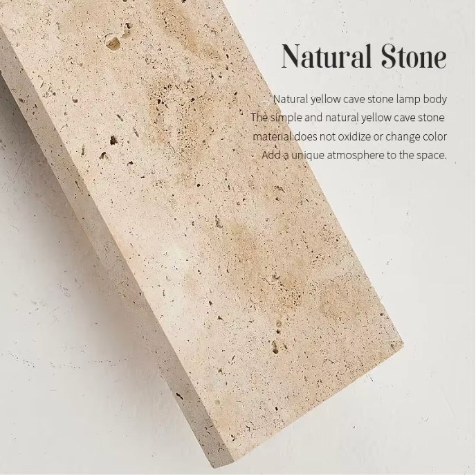 Aplique de Pared LED para Exteriores | Lámpara de Piedra Natural Impermeable para Paredes Exteriores
