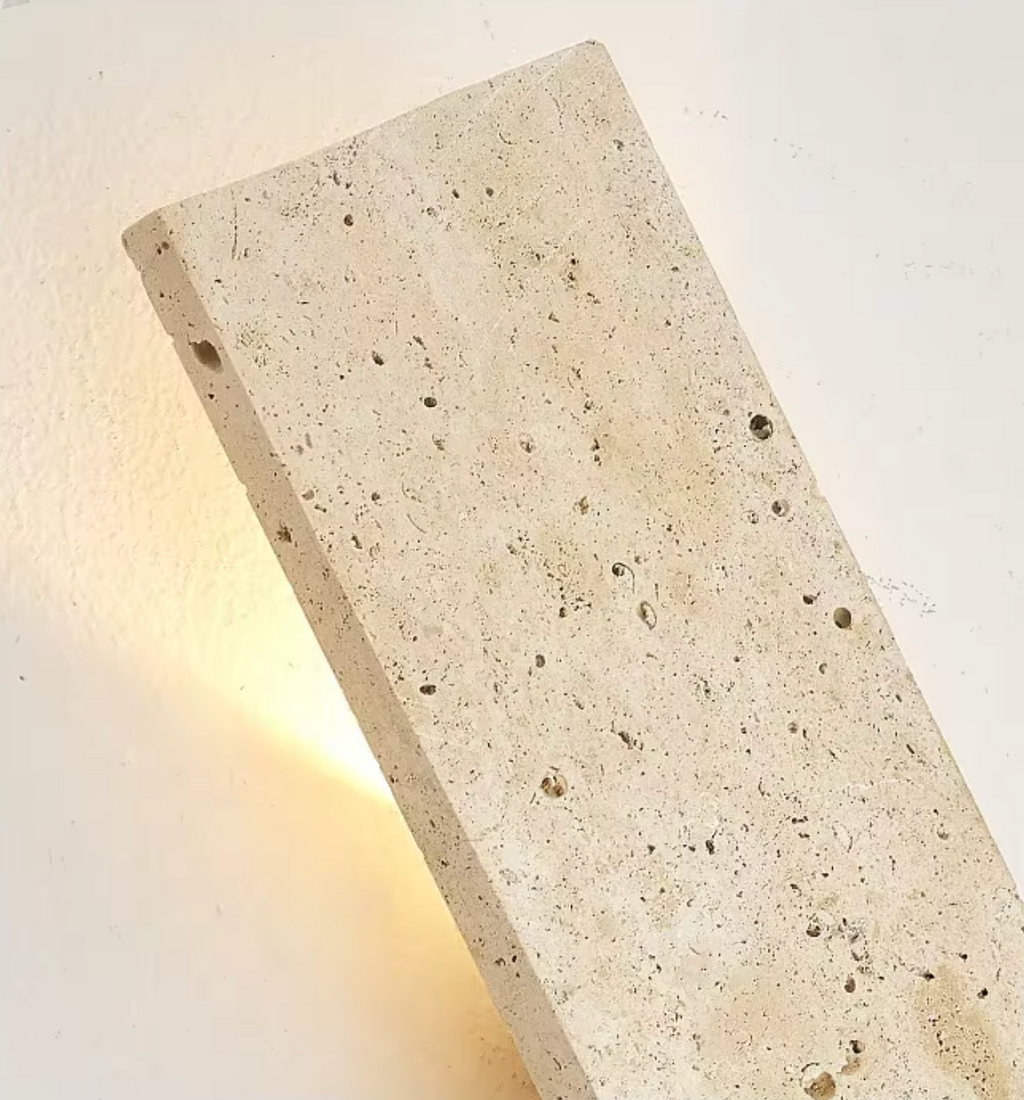 Aplique de Pared LED para Exteriores | Lámpara de Piedra Natural Impermeable para Paredes Exteriores