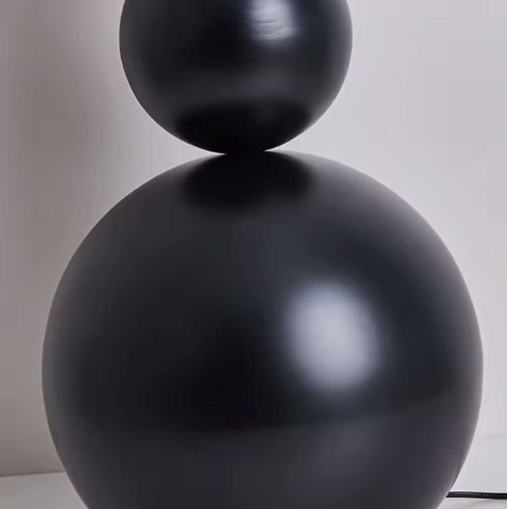 Lámpara de Pie Moderna Calura - Diseño de Calabaza Artesanal con Luz LED Cálida
