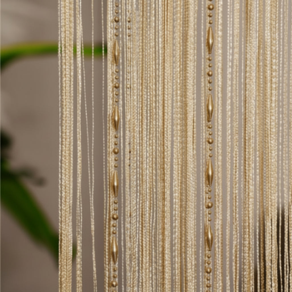 PEARLBAMBOO – Cortina Decorativa de Perlas de Bambú para Privacidad Estilosa en Puertas