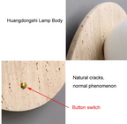 Lámpara de Pared Wabi-Sabi - Aplique de Pared Minimalista con Luz Natural Cálida