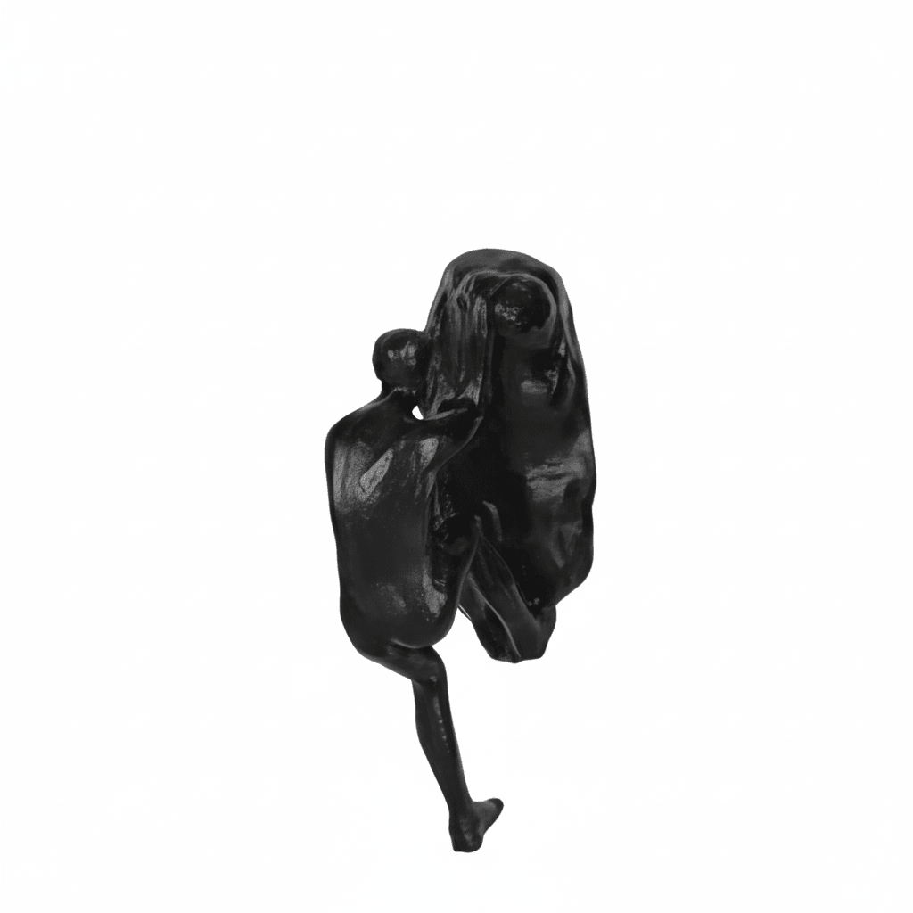 MONORA – Escultura de pared escaladora hecha a mano de resina