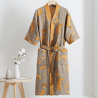 KIMOGINKO – Bata de kimono de algodón orgánico para una comodidad transpirable