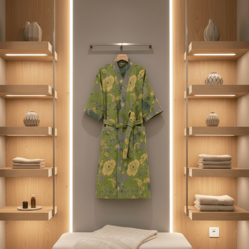 KIMOGINKO – Bata de kimono de algodón orgánico para una comodidad transpirable