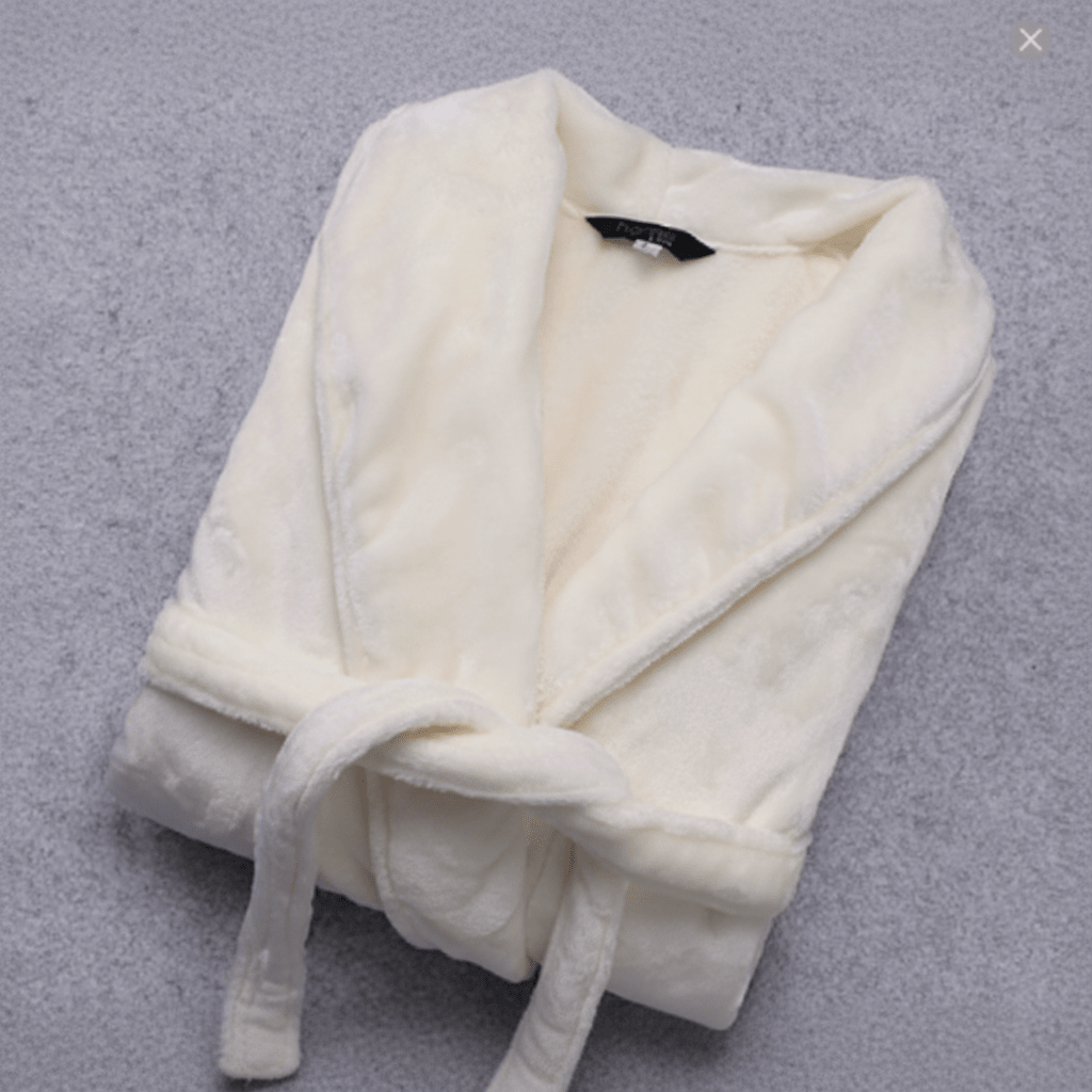 COZYCORAL – Bata de invierno ligera de felpa de coral con cinturón y bolsillos laterales