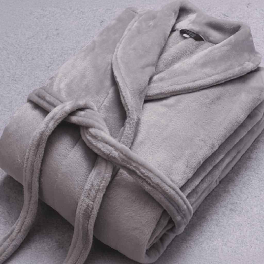 COZYCORAL – Bata de invierno ligera de felpa de coral con cinturón y bolsillos laterales