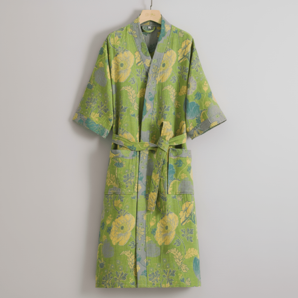 KIMOGINKO – Bata de kimono de algodón orgánico para una comodidad transpirable