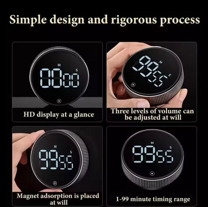 Temporizador Magnético Digital de Cocina 99 Minutos | Kalsten