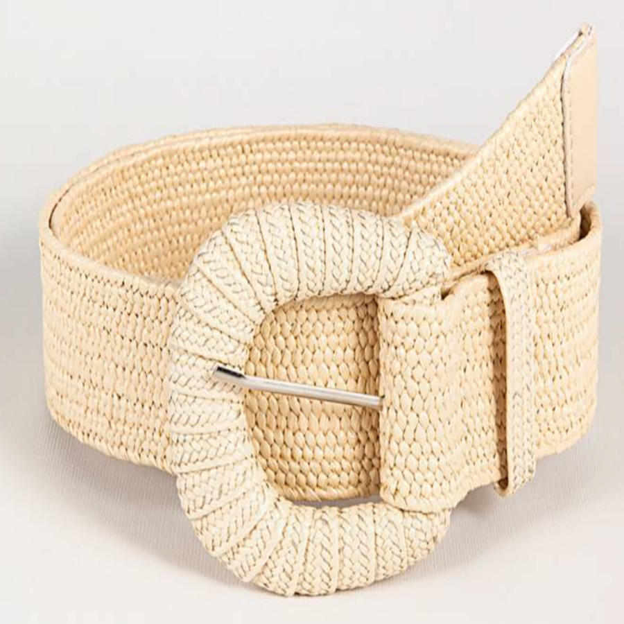 Cinturón Ancho Trenzado para Mujeres – Cinturón de Verano Retro y a la Moda